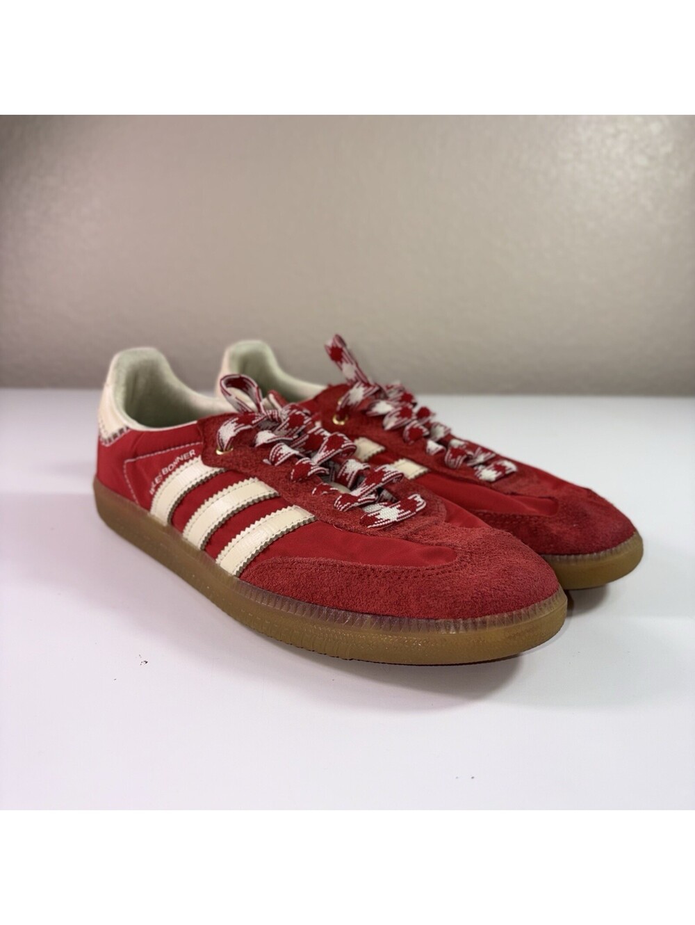 Adidas Samba Wales Bonner Men’s 7 Red Cream Gum Designer Sneakers GY6612